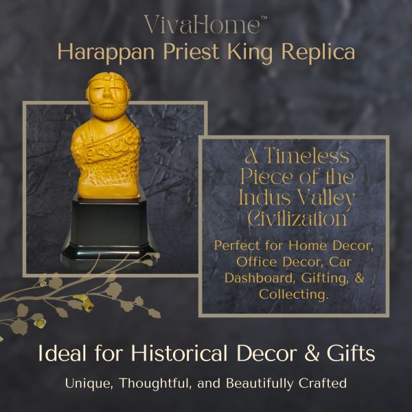 Handcrafted Harappa Priest Statue Replica - Image 2